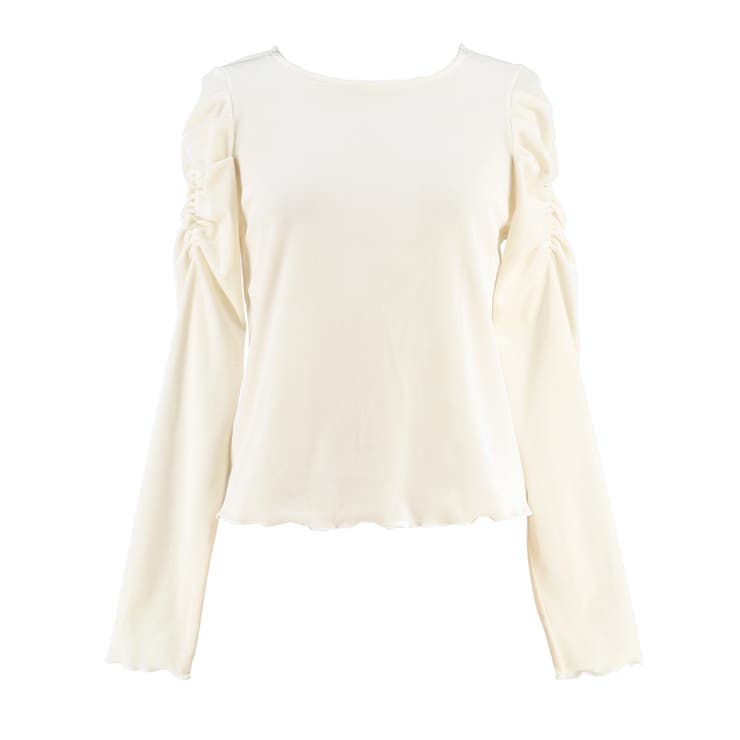 上品な光沢感で魅せる、ベロアシャーリングトップス | coca | 詳細画像2