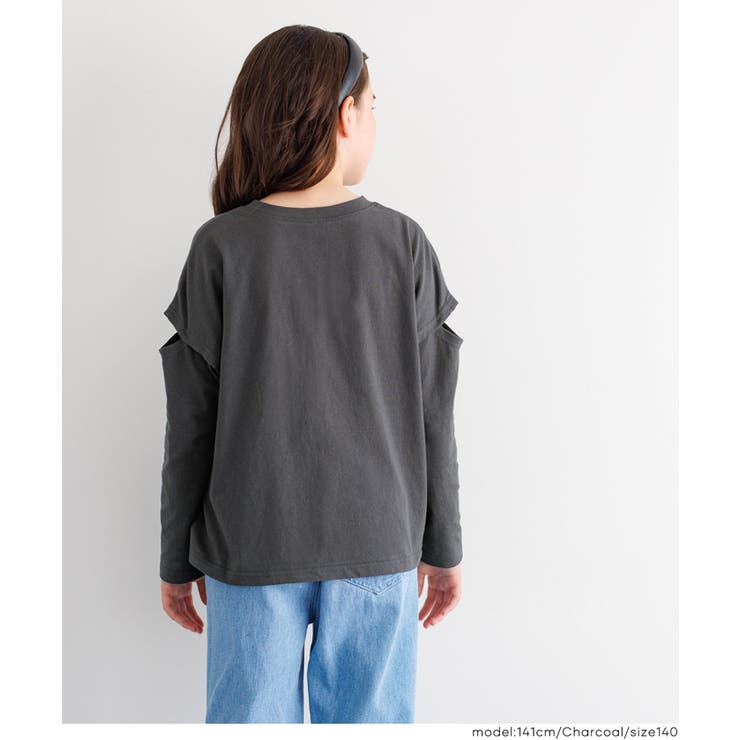肩あきプリントTシャツ キッズ | coca | 詳細画像3 