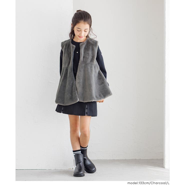 フェイクファージップベスト | coca | 詳細画像10 