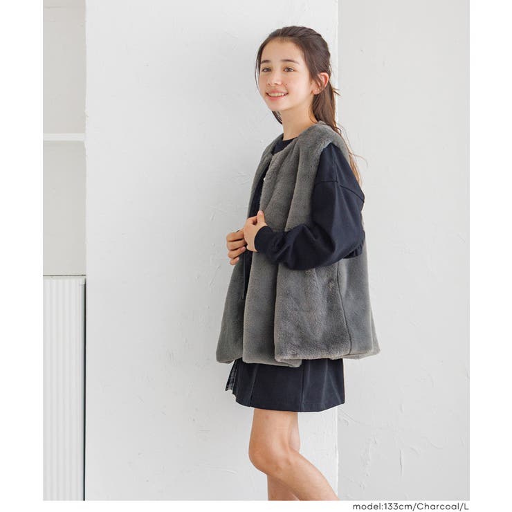 フェイクファージップベスト | coca | 詳細画像11 