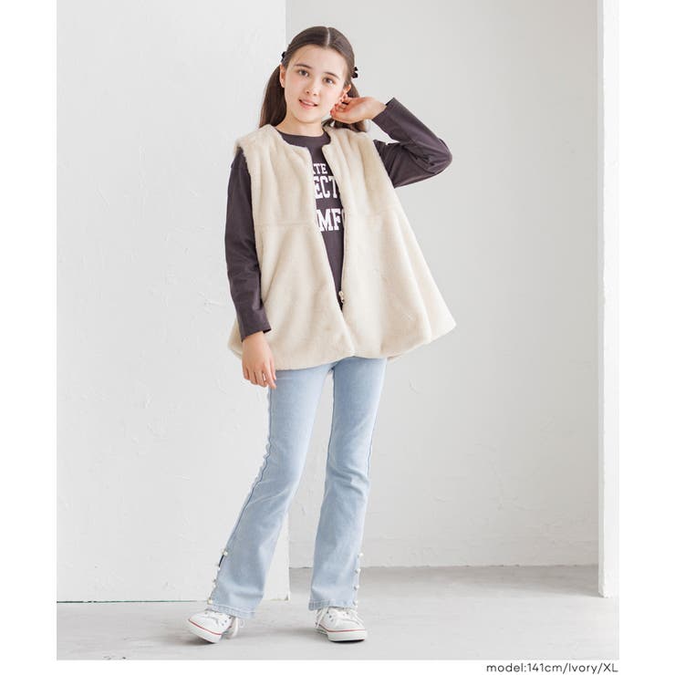 フェイクファージップベスト | coca | 詳細画像2 