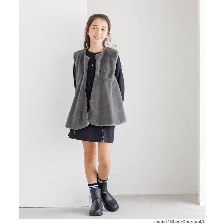 フェイクファージップベスト | coca | 詳細画像7 