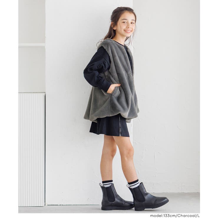 フェイクファージップベスト | coca | 詳細画像8 