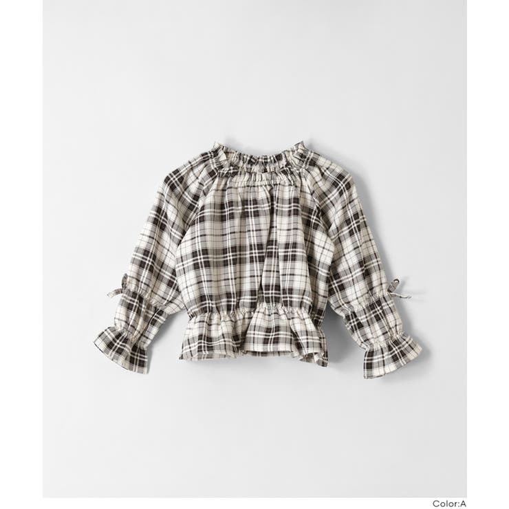 チェックフリルブラウス キッズ | coca | 詳細画像12 
