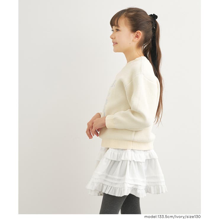 ポリウーリーウサギニットトップス | coca | 詳細画像3 