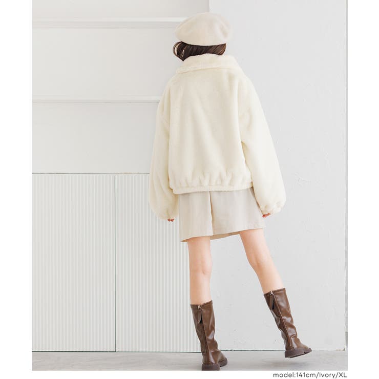 フェイクファージップブルゾン | coca | 詳細画像6 