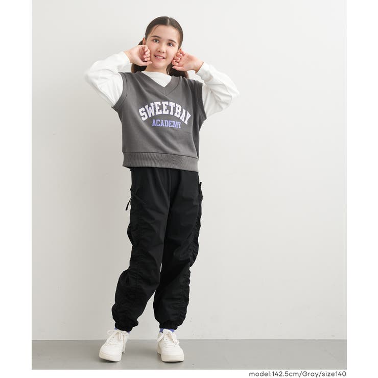 ベストレイヤードスウェットトップス | coca | 詳細画像11 