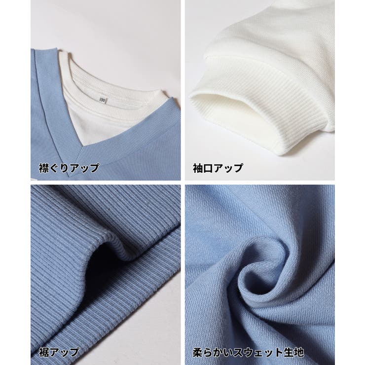 ベストレイヤードスウェットトップス | coca | 詳細画像12 