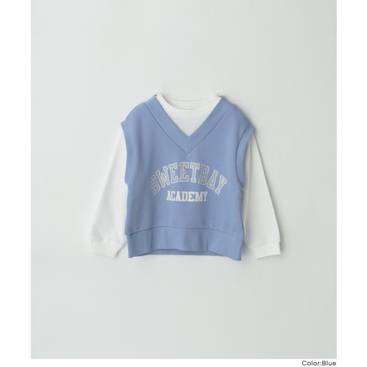 ベストレイヤードスウェットトップス | coca | 詳細画像13 