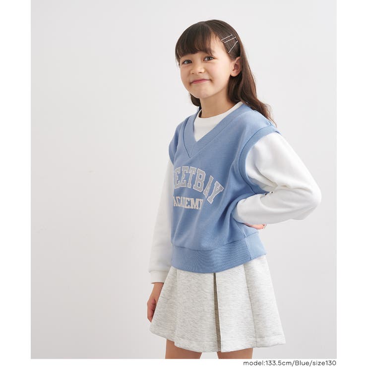 ベストレイヤードスウェットトップス | coca | 詳細画像5 