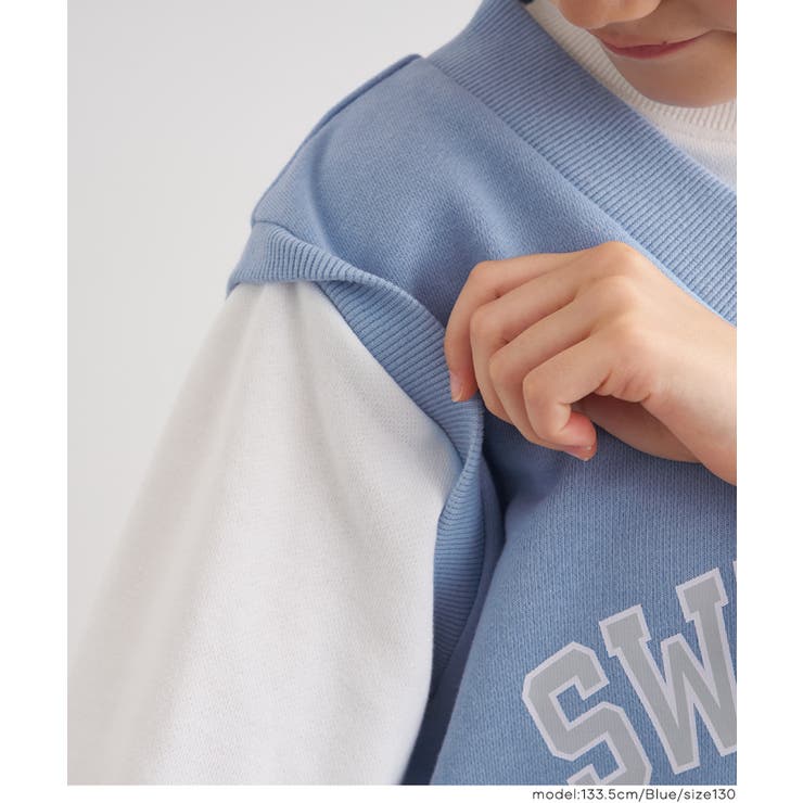 ベストレイヤードスウェットトップス | coca | 詳細画像6 