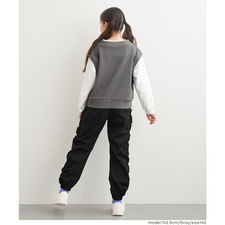 ベストレイヤードスウェットトップス | coca | 詳細画像7 