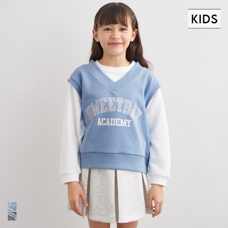 ベストレイヤードスウェットトップス | coca | 詳細画像1 