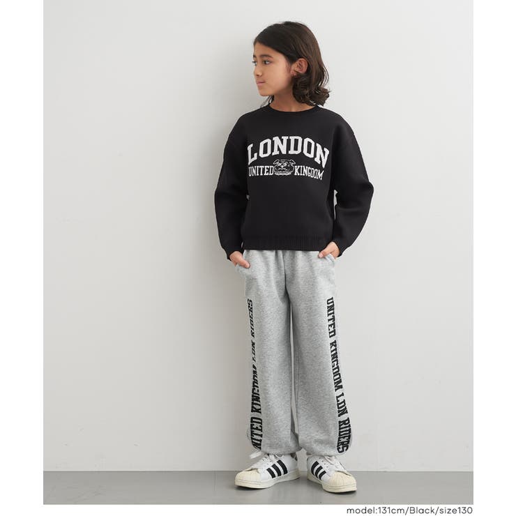 ポリウーリーロゴニットトップス | coca | 詳細画像11 