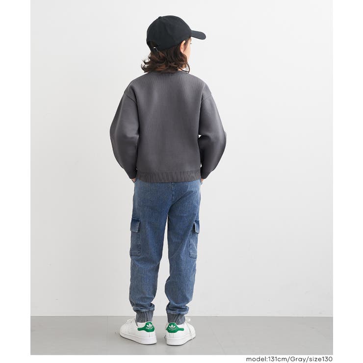 ポリウーリーロゴニットトップス | coca | 詳細画像4 