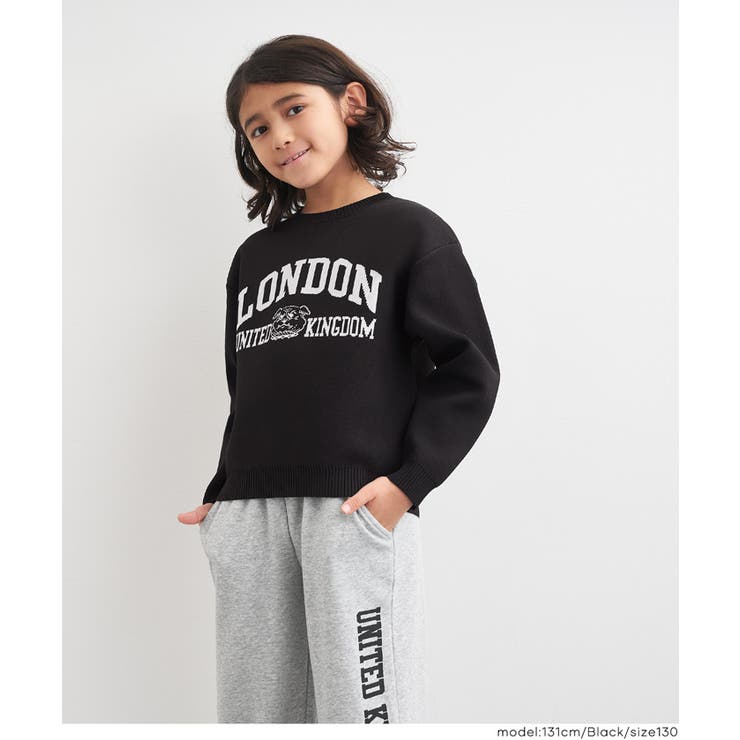 ポリウーリーロゴニットトップス | coca | 詳細画像8 