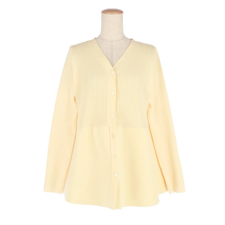 ペプラムニットチュニックカーディガン | coca | 詳細画像2 