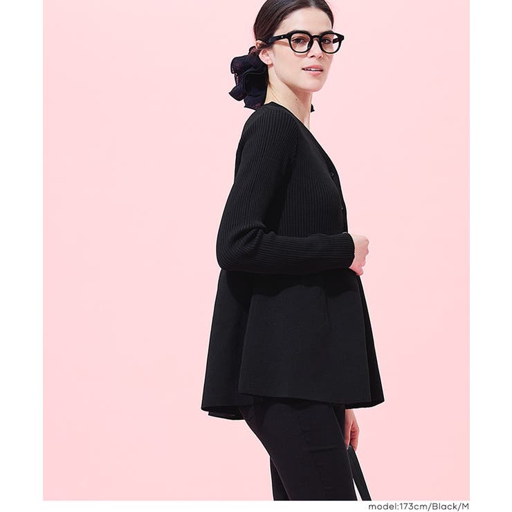 ペプラムニットチュニックカーディガン | coca | 詳細画像19 