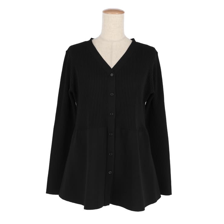 ペプラムニットチュニックカーディガン | coca | 詳細画像4 