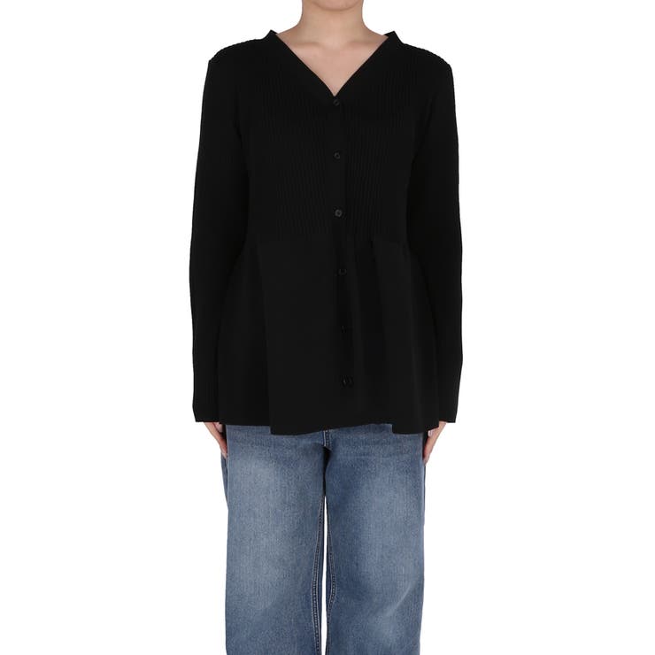 ペプラムニットチュニックカーディガン | coca | 詳細画像5 