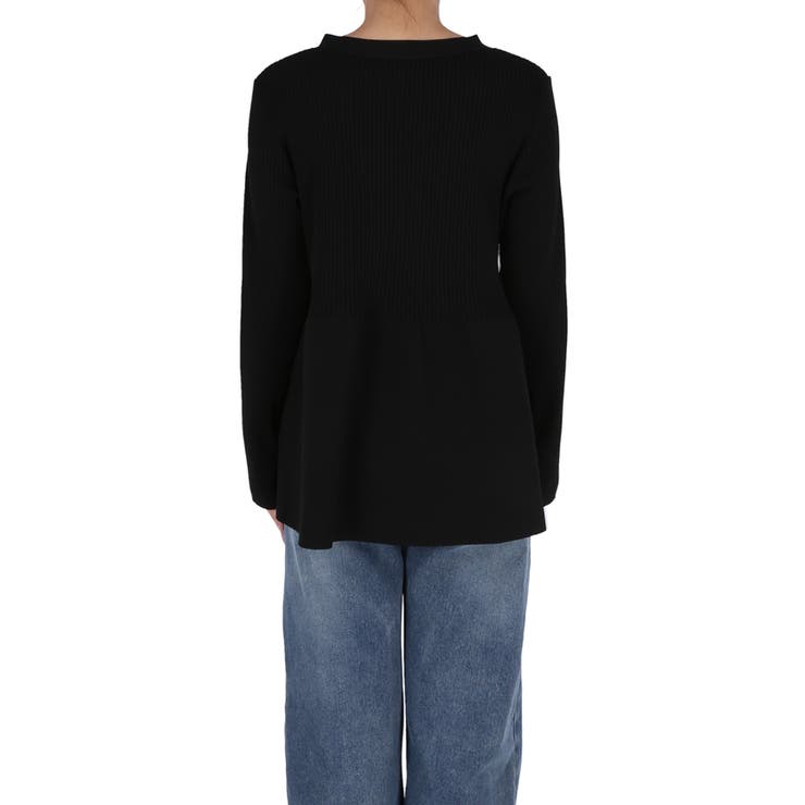 ペプラムニットチュニックカーディガン | coca | 詳細画像7 