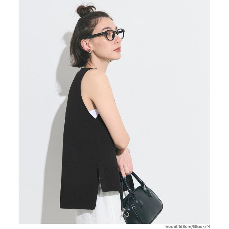 サイドスリットニットベスト | coca | 詳細画像10 