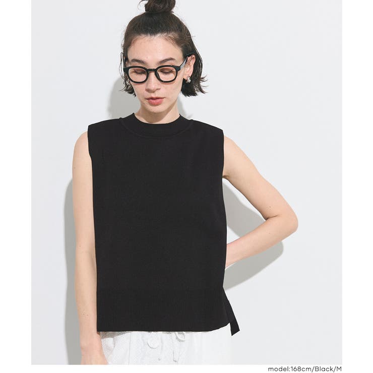 サイドスリットニットベスト | coca | 詳細画像12 