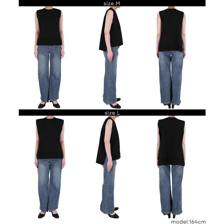 サイドスリットニットベスト | coca | 詳細画像15 