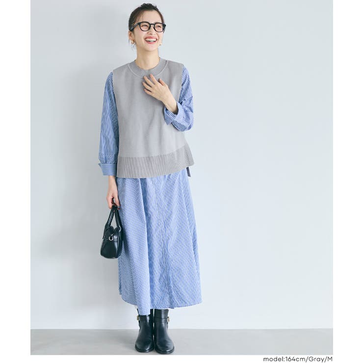 サイドスリットニットベスト | coca | 詳細画像6 