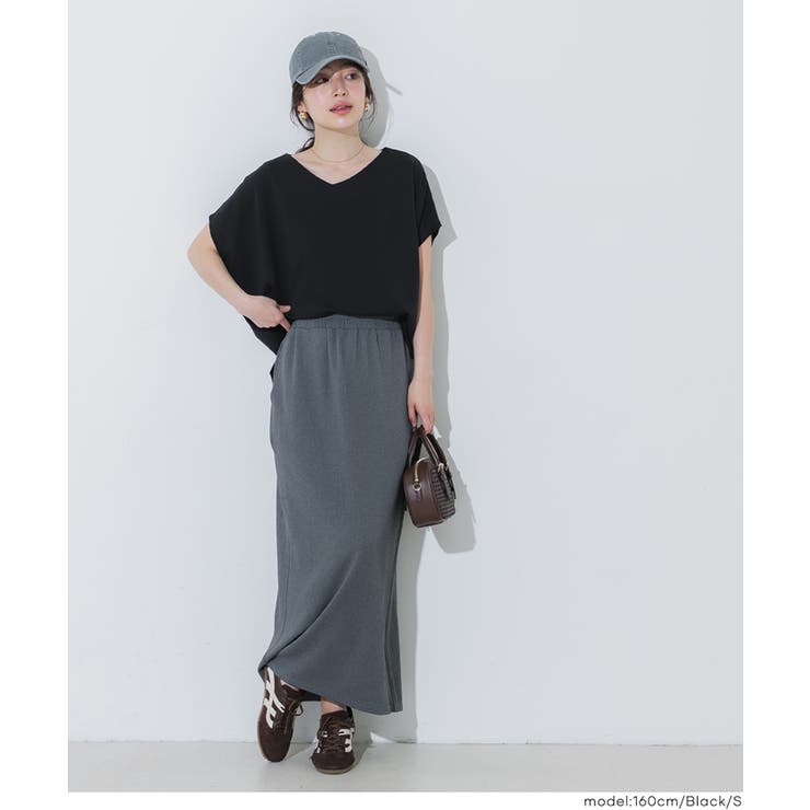 【予約開始】COTTON from the U.S. ドルマンVネックTシャツ | coca | 詳細画像19 