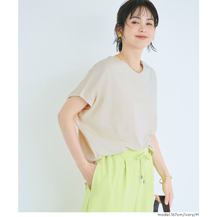 【予約開始】COTTON from the U.S. ドルマンVネックTシャツ | coca | 詳細画像5 