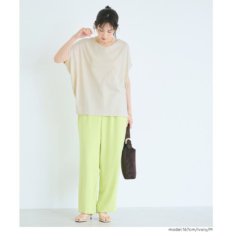 【予約開始】COTTON from the U.S. ドルマンVネックTシャツ | coca | 詳細画像6 