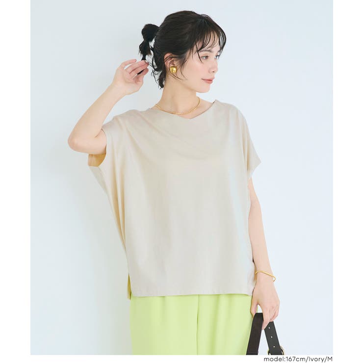 【予約開始】COTTON from the U.S. ドルマンVネックTシャツ | coca | 詳細画像8 