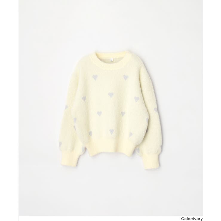 ラメハートニットプルオーバー | coca | 詳細画像2 