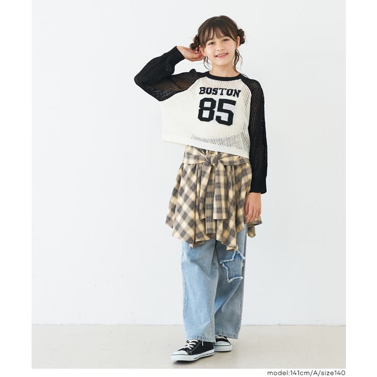 ＼26aw新色登場／チェックシャツ腰巻風スカート | coca | 詳細画像6 