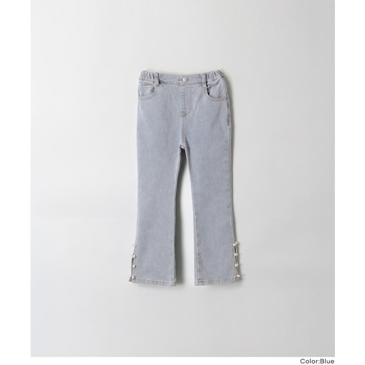 デニム裾パールパンツ | coca | 詳細画像10 