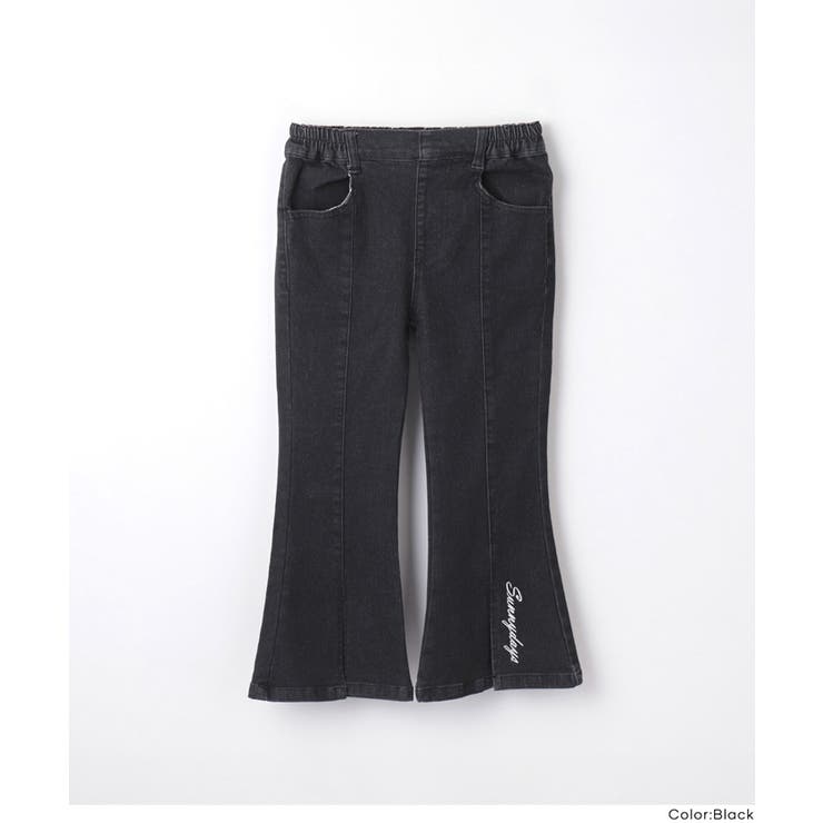 デニム刺繍フレアパンツ | coca | 詳細画像3 