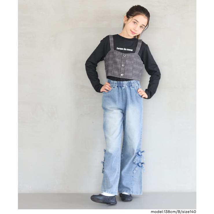 ＼26aw新色登場 ２点セット ハートボタンビスチェ＆Tシャツ【セットアップ対応… | coca | 詳細画像10 