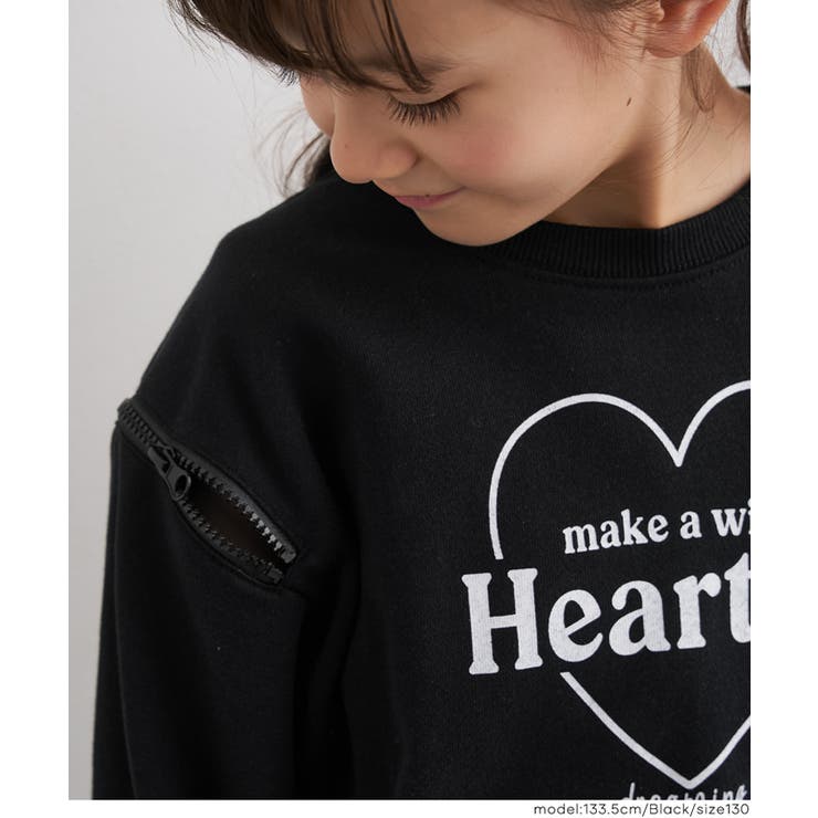 ジップ肩あきスウェットトップス | coca | 詳細画像11 