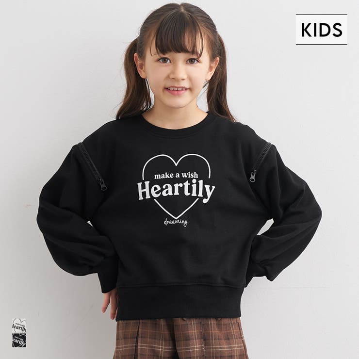 ジップ肩あきスウェットトップス | coca | 詳細画像1 