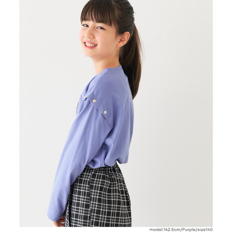 肩ボタンあき長袖Tシャツ キッズ | coca | 詳細画像6 