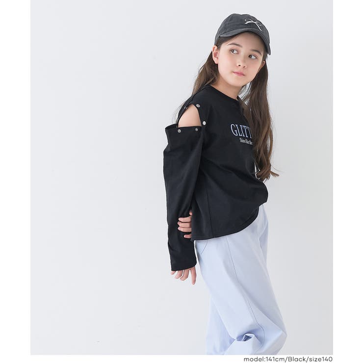 肩ボタンあき長袖Tシャツ キッズ | coca | 詳細画像9 