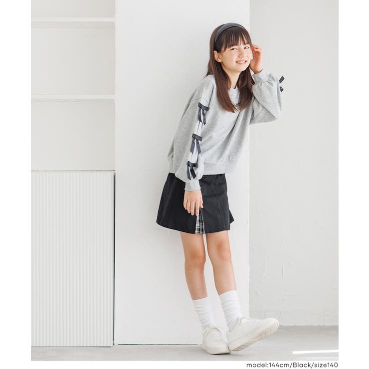 裾チェックスカート | coca | 詳細画像13 