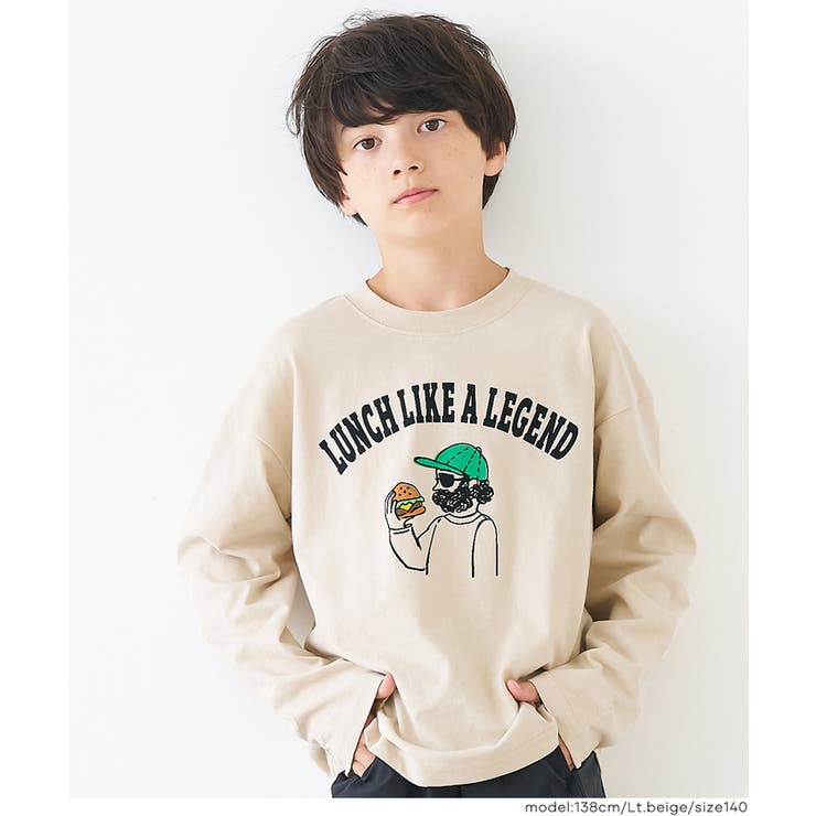 イラスト長袖Tシャツ キッズ | coca | 詳細画像2 