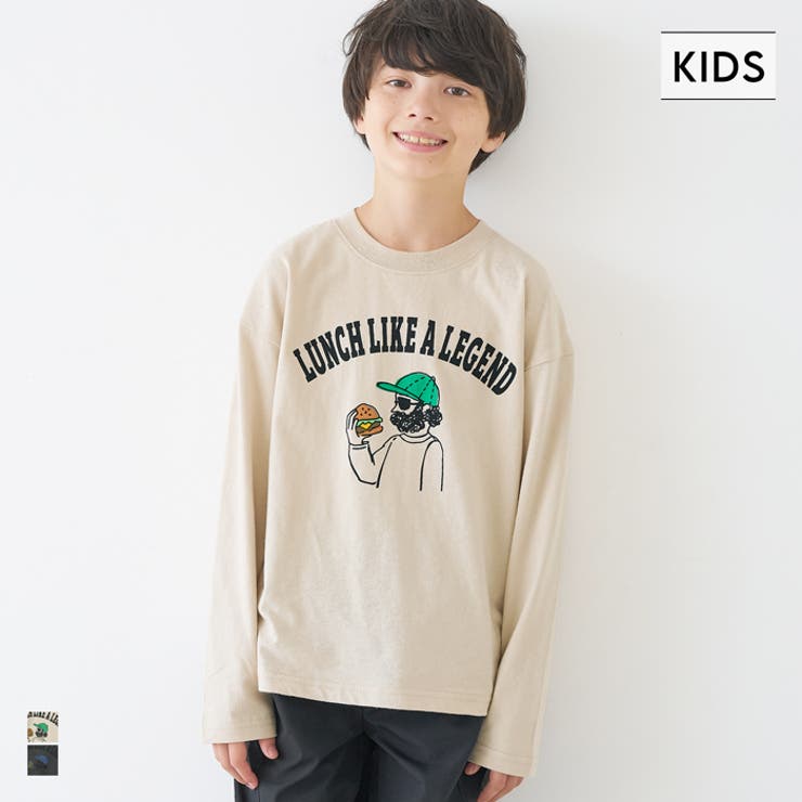 イラスト長袖Tシャツ キッズ | coca | 詳細画像1 