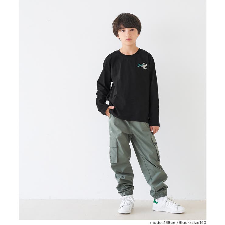 ゴースト刺繍長袖Tシャツ キッズ | coca | 詳細画像11 