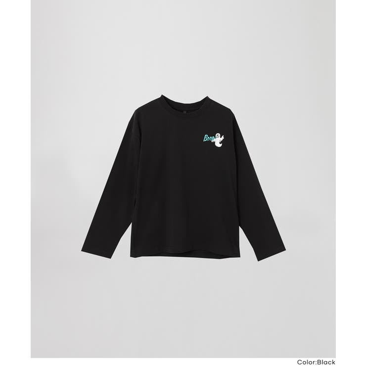 ゴースト刺繍長袖Tシャツ キッズ | coca | 詳細画像16 