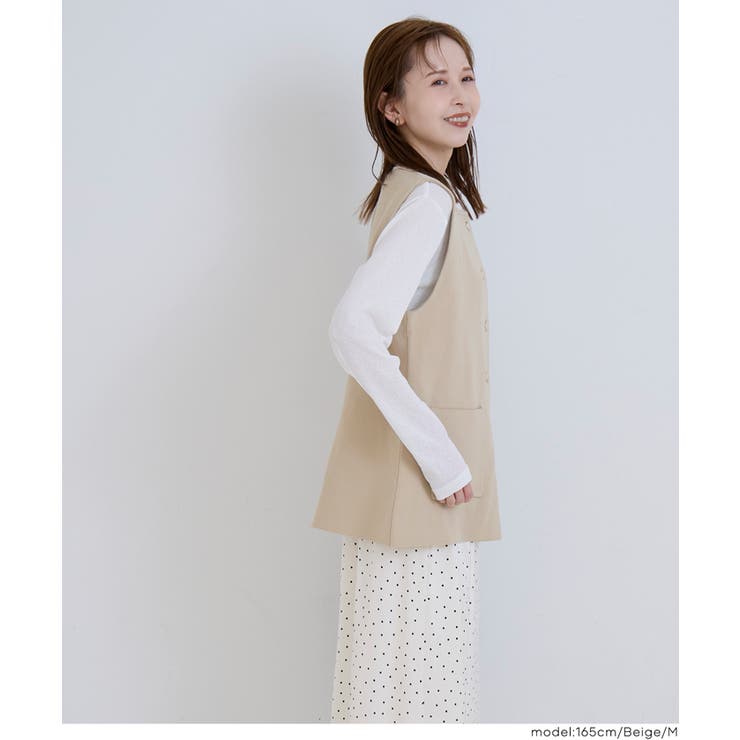 金ボタンニットベスト | coca | 詳細画像15 