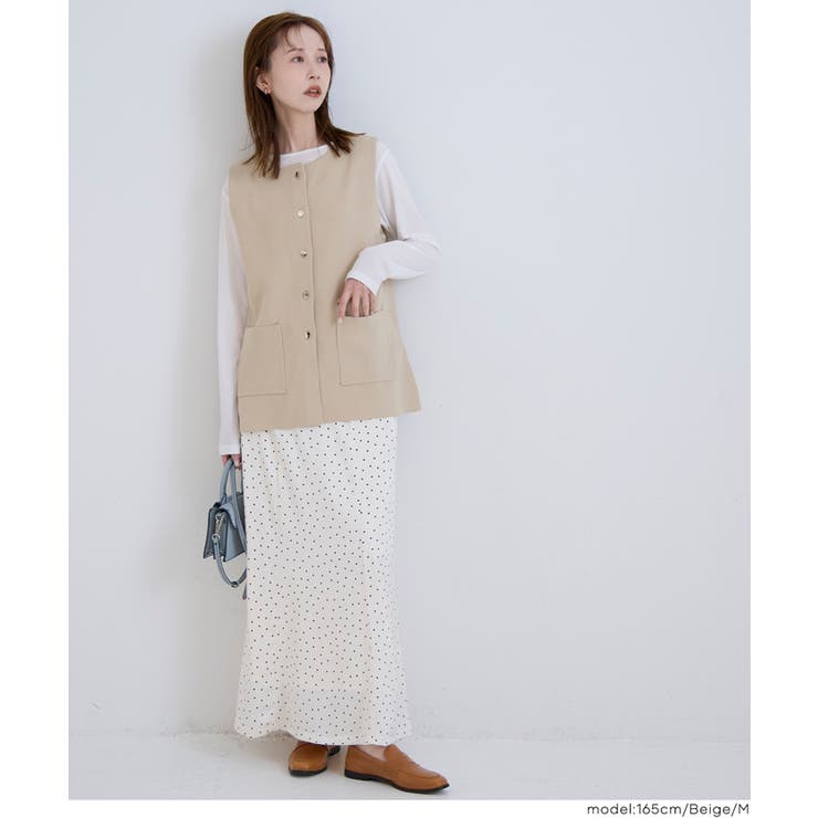 金ボタンニットベスト | coca | 詳細画像16 