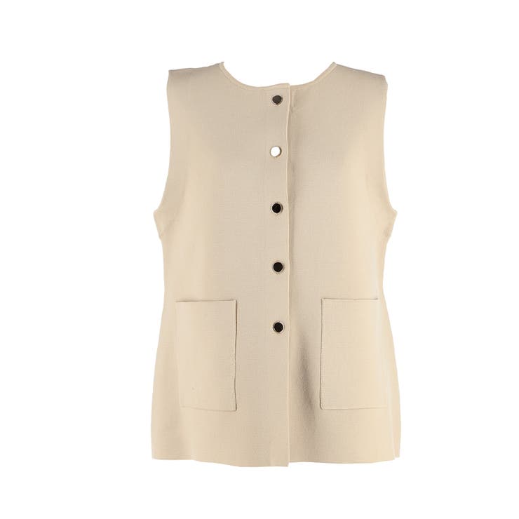 金ボタンニットベスト | coca | 詳細画像2 